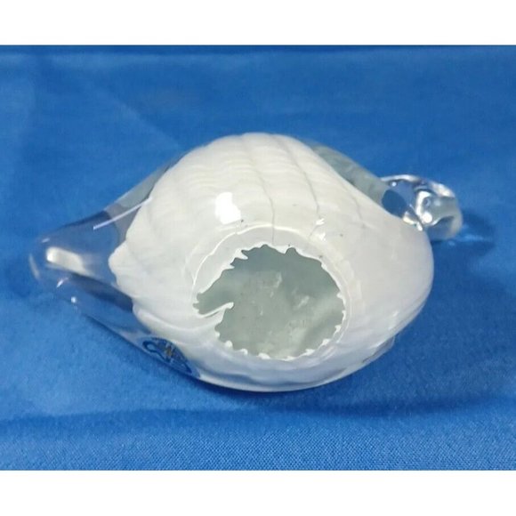 Pair FM Konstglas Marcolin Ronneby Cased Glass Swan White Feathers Paperweight - Picture 13 of 14